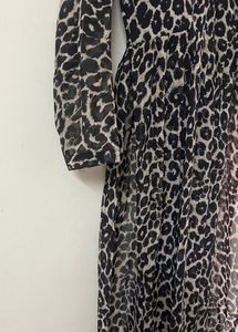 Leopard Print Nyraa cut kurti