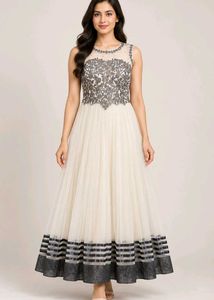 Elegant Embroidered Evening Gown