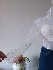 Headturner Glitter Mesh Top