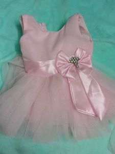 Baby Girl Pink Sparkly Dress