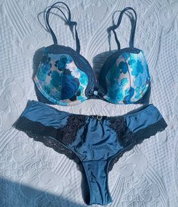 Floral Bra &amp; Panty Lingerie Set