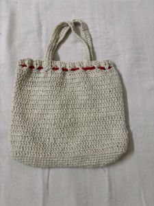 🆕Handmade Knitted Drawstring Pouch/ Bag