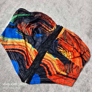 33127. Vibrant Abstract Print Tube Top