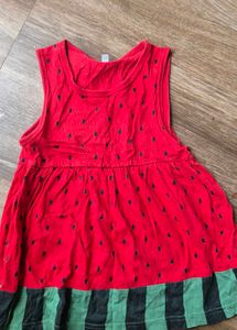 Cute Watermelon Print Dress