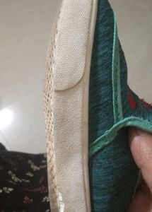 Teal Knit Sneakers
