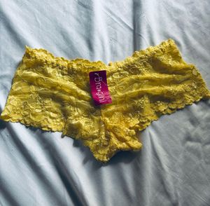 Yellow Lace Briefs