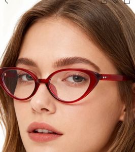 SAVANA burgundy regular Cat-Eye Glasses