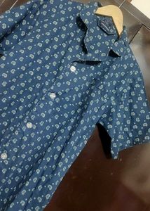 Navy Blue Half Sleeve Shirt For Boy &amp; Men 40 Chest