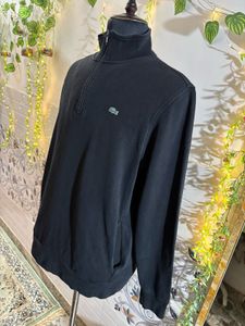 Lacoste Black Half-Zip Pullover