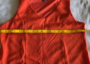 Bright Orange Sleeveless Dress