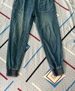 Length-37,,Women's Denim Jogger Pants