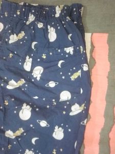 Cute Space Print Pajama Shorts