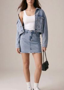 Denim Mini Skirt