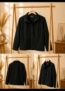 Classic Black Zip-Up Jacket