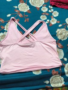 Cute Pink Halter Neck Top
