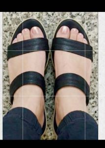 Chic Black Block Heel Sandals 3 inch