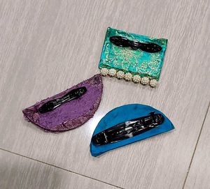 Handmade Hair Clips Combo