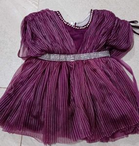 purple frock