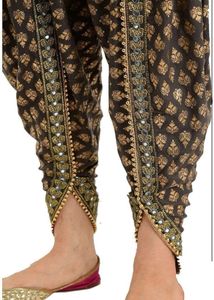 Stylish Brown Embellished Dhoti Pants