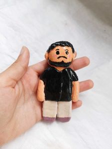 Cute Couple Clay Figurine