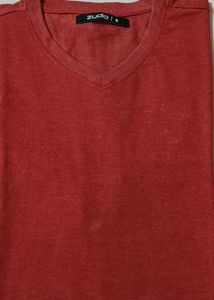 Red V-Neck T-Shirt