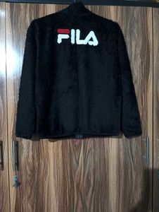 Fila Black Teddy Fleece Jacket