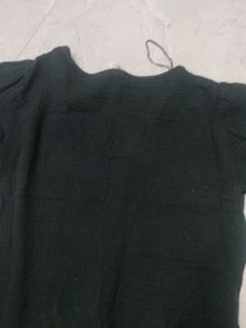 Black Button-Up Mini Dress