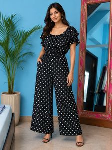 Chic Polka Dot Jumpsuit