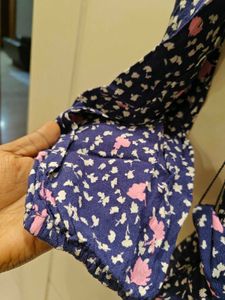 new M&amp;S top in M with belt