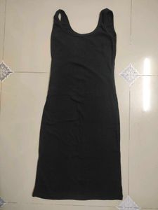 Sleek Black Ruched Mini Dress