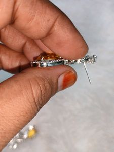 American Diamond Yellow Earrings