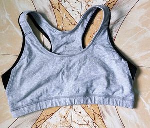 Grey Sports Bra