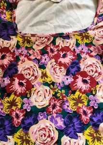 Clearance Sale Floral Print Puff Sleeve Top