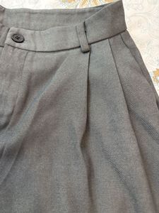 Savana Grey Wide-Leg Trousers