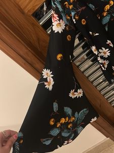 Floral Print Bell Sleeve Top