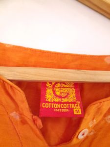 Orange Printed Top (Women's)