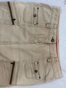 Khaki Mini Skirt