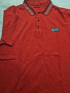 Hugo Boss Red Polo Shirt