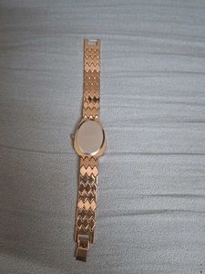 Elegant Rose Gold Watch with Crystals