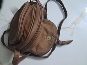 Brown Leather Crossbody Bag