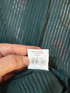 Green Ribbed Long jacket