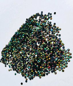 Green AB Iridescent Flatback