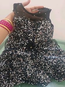 Sparkly Black Dress for Girls