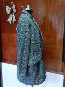 Elegant Herringbone Overcoat