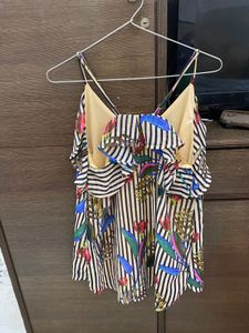 Floral Striped Cami Top