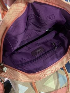 soft bag Chic Pink Embossed Handbag