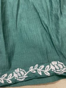 Embroidered Green plazzo