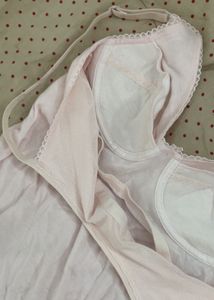 ⋆.˚coquette baby pink top .