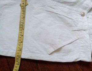 White Basic Bermuda Pant