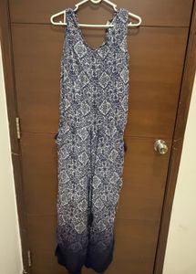 Printed Sleeveless Jumpsuit